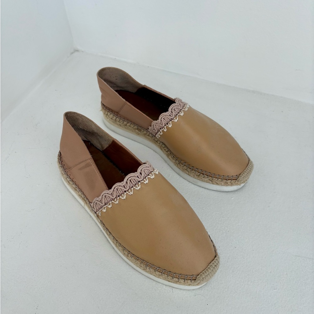 Chloé Leather Espadrilles Slip On– Size 5